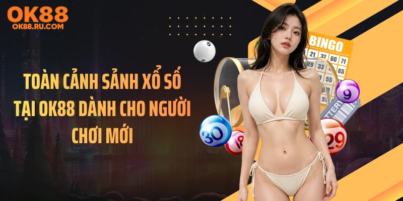 Toàn cảnh sảnh xổ số tại OK88 dành cho người chơi mới